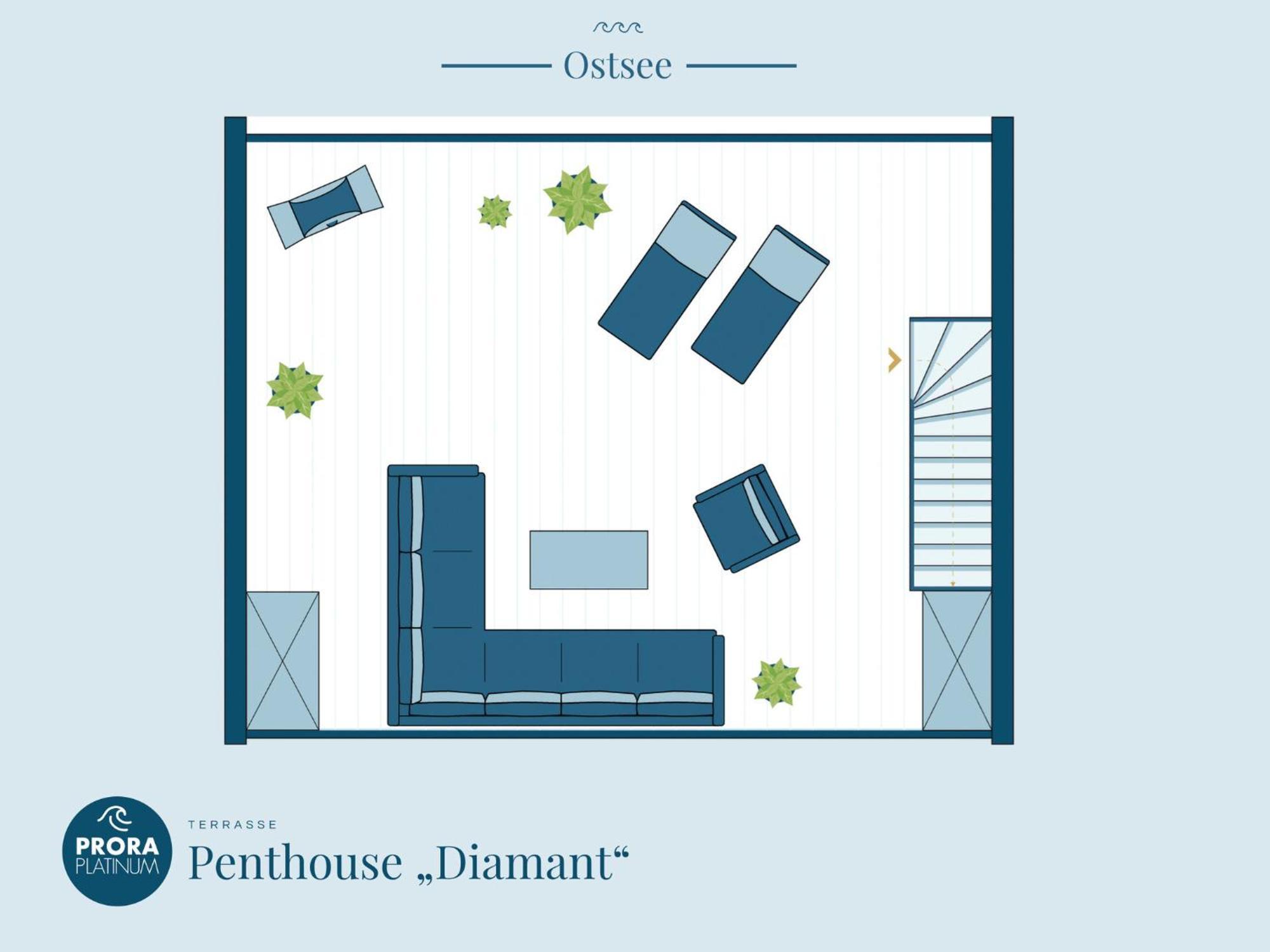 Apartment Prora Platinum Penthouse Diamant Binz